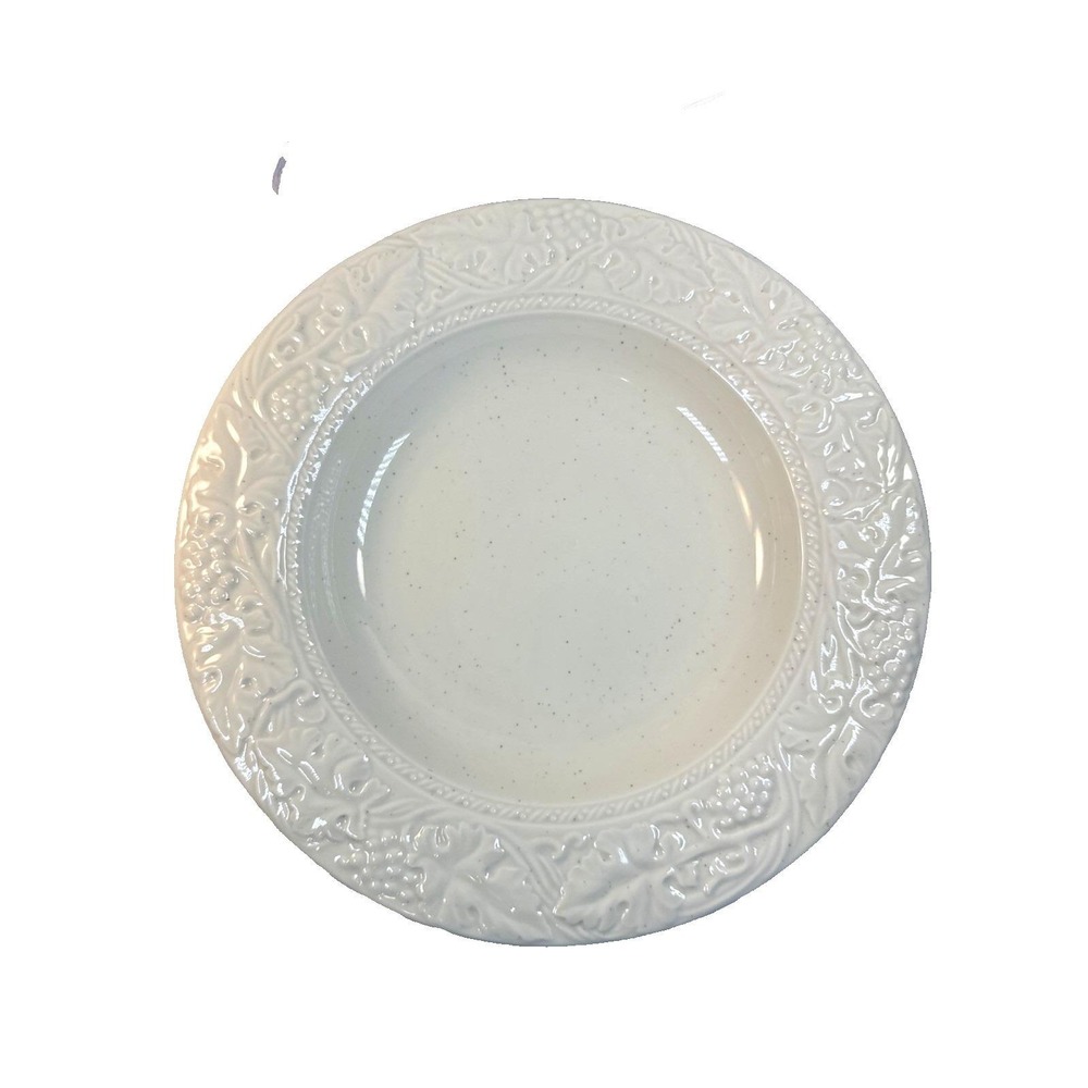 VTG Pair of WEDGWOOD Pasta/Soup Bowl English Terrace Stone Japan 1999 10.25" EVC - Picture 2 of 9